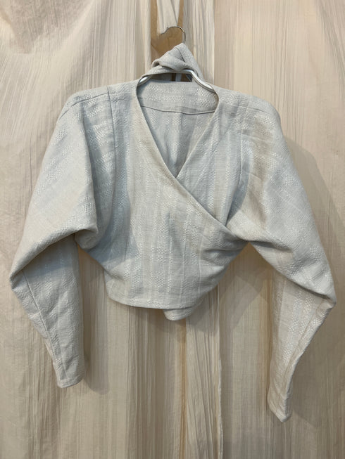 Linen Wrap Top